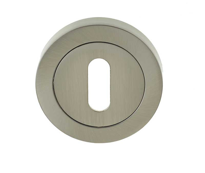 British Keyhole Profile Designer Escutcheon Plate - Various Finishes JV503