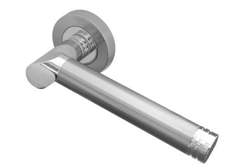 Octavia Dual Finish Door Handles JV765PCSC