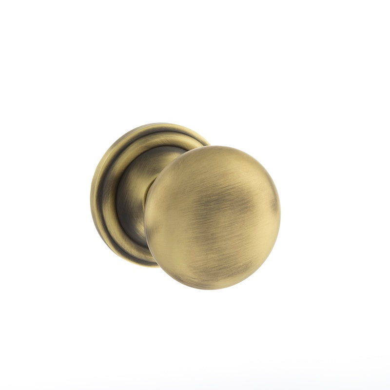 Atlantic UK Old English, OE58MMKMAB Harrogate Mushroom Mortice Door Knobs - Matt Antique Brass