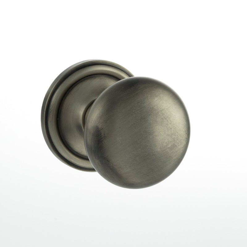 Atlantic UK Old English, OE58MMKMBN Harrogate Mushroom Mortice Door Knobs - Matt Gun Metal