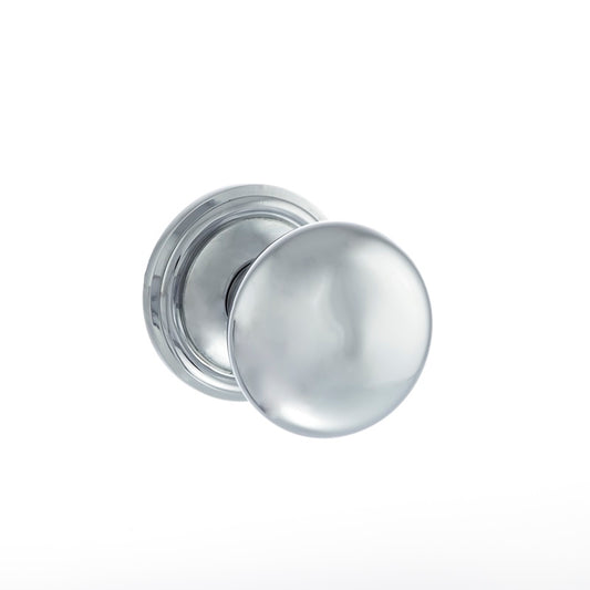Atlantic UK Old English, OE58MMKPC Harrogate Mushroom Mortice Door Knobs - Polished Chrome