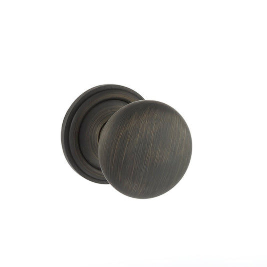Atlantic UK Old English, OE58MMKUB Harrogate Mushroom Mortice Door Knobs - Urban Bronze