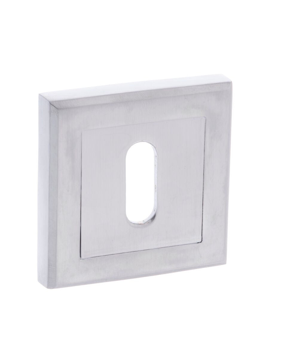 Square Standard Profile Keyhole Escutcheon Various Finishes S2ESC-KS
