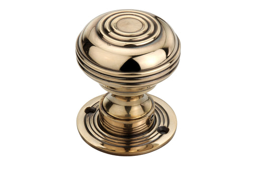Aged Brass Bloxwich Mortice/Rim Door Knobs (Solid Brass) 63mm - SB2104AGB