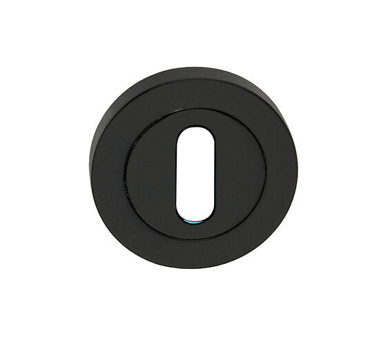 Spira Brass, Matt Black Standard Profile Keyhole Escutcheon - SB3105BLK