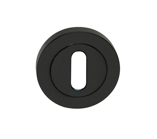 Spira Brass, Matt Black Standard Profile Keyhole Escutcheon - SB3105BLK