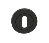 Spira Brass, Matt Black Standard Profile Keyhole Escutcheon - SB3105BLK
