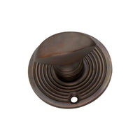 Thumbnail for Aged Bronze Reeded Beehive Design Bathroom Turn & Release