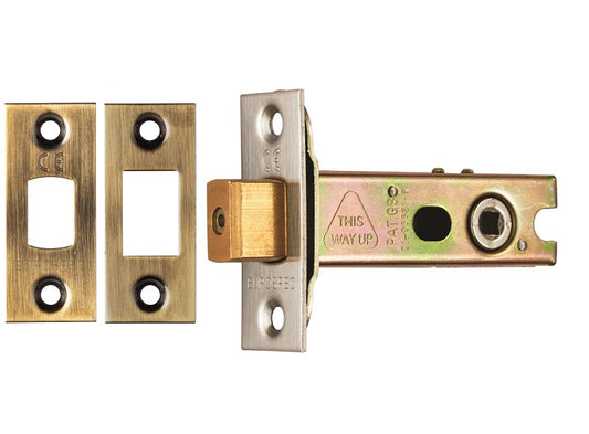 2.5" And 3" - Antique Brass Bathroom Deadbolt