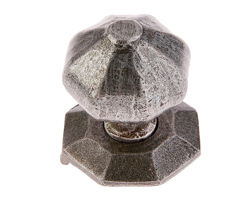 Valley Forge Pewter Patina Octagonal Centre Non Turning Door Knob - VF6