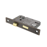 Antique Copper 3 Lever Internal Sash Lock - 2.5 Inch Lock 45mm Backset and 3 Inch Lock 57mm Backset