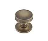 Frelan Burlington Berkeley Cupboard Knob BUR110AB - Antique Brass