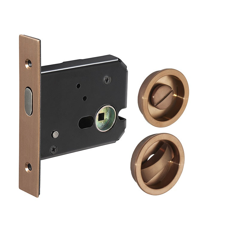 Copper Sliding/Pocket Door Locking Kit