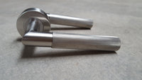 Thumbnail for Stainless Steel Knurled Door Lever Handle On Round Rose