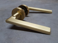 Thumbnail for Satin Brass Door Handles
