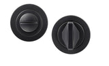 Matt Black Round Rose Bathroom Turn and Release Mechanism