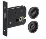 Matt Black Pocket/Sliding Door Lock