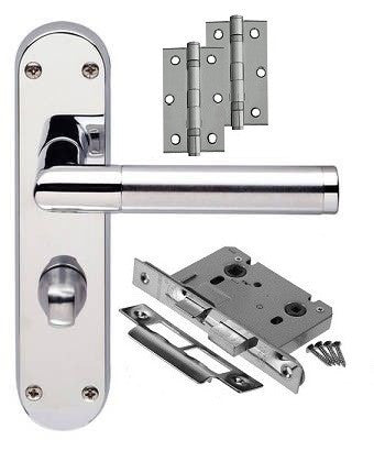 Complete Door Handle Bathroom Pack Mitred Design - JV438