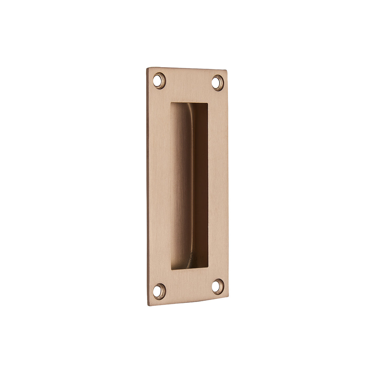 Copper flush door handle