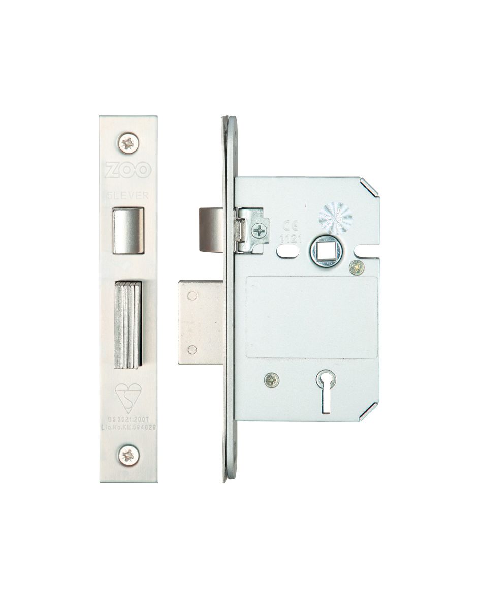 KEYED ALIKE 5 Lever Insurance Approved Mortice Sash Lock, 2.5 Inch - BS3621