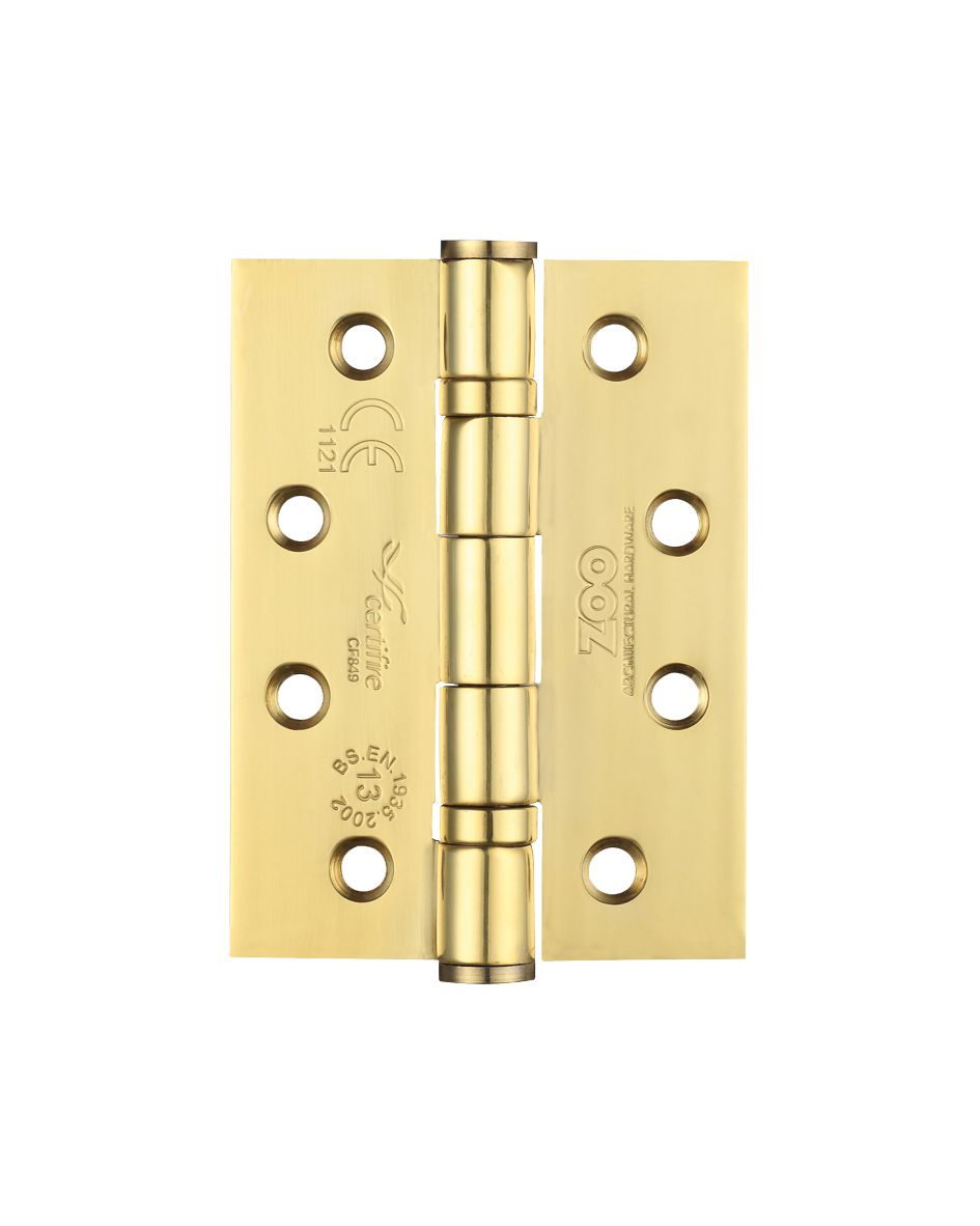 4 Inch Solid Brass Ball Bearing Hinges pair