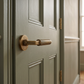 Carlisle Brass Amiata Door Handles On Rose, Antique Brass - EUL040AB - fitted on a door