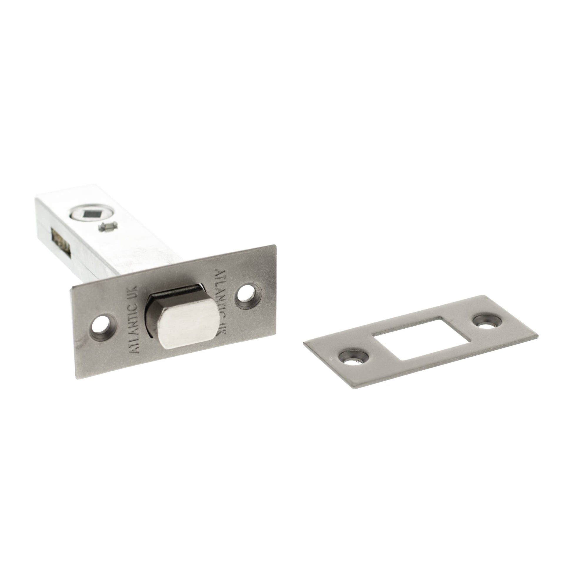 2.5, 3 And 4 Inch - Distressed Silver Pewter Bathroom Deadbolt product image