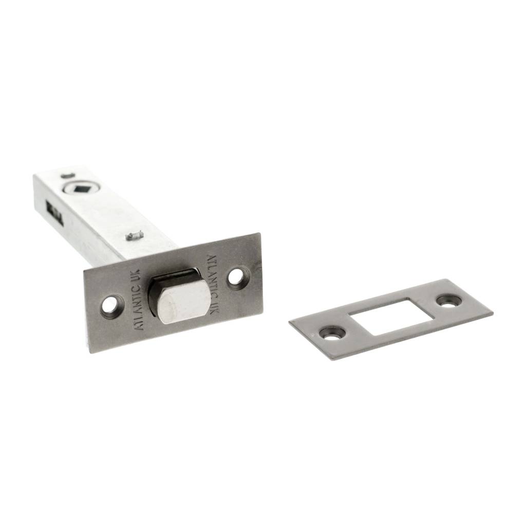 2.5, 3 And 4 Inch - Distressed Silver Pewter Bathroom Deadbolt product image
