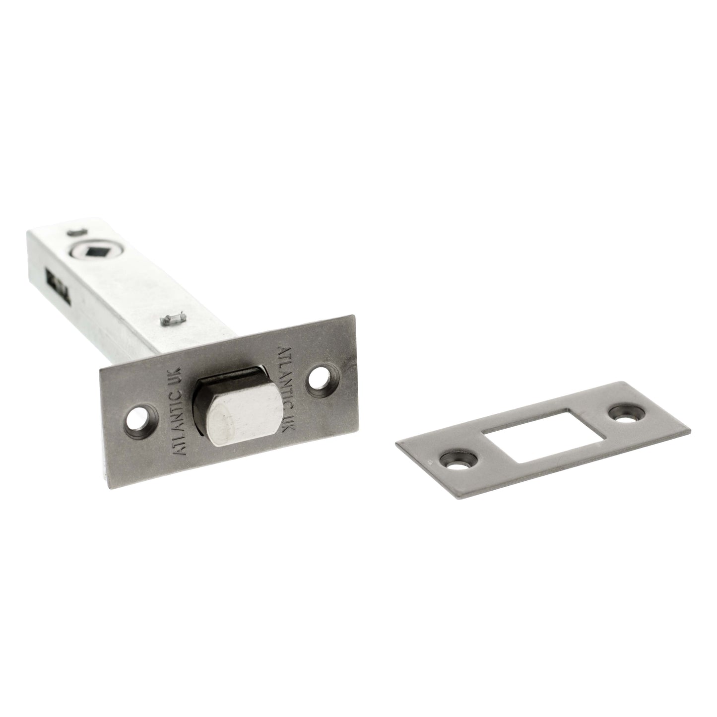 2.5, 3 And 4 Inch - Distressed Silver Pewter Bathroom Deadbolt product image