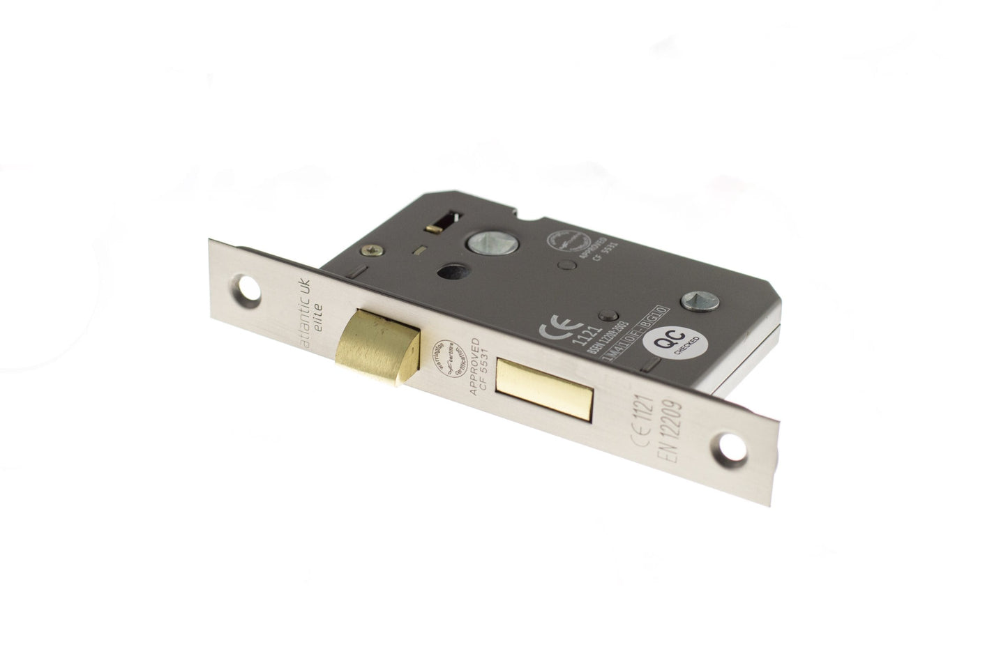 Gun Metal Grey Bathroom Mortice Lock - 2.5 & 3 Inch product image