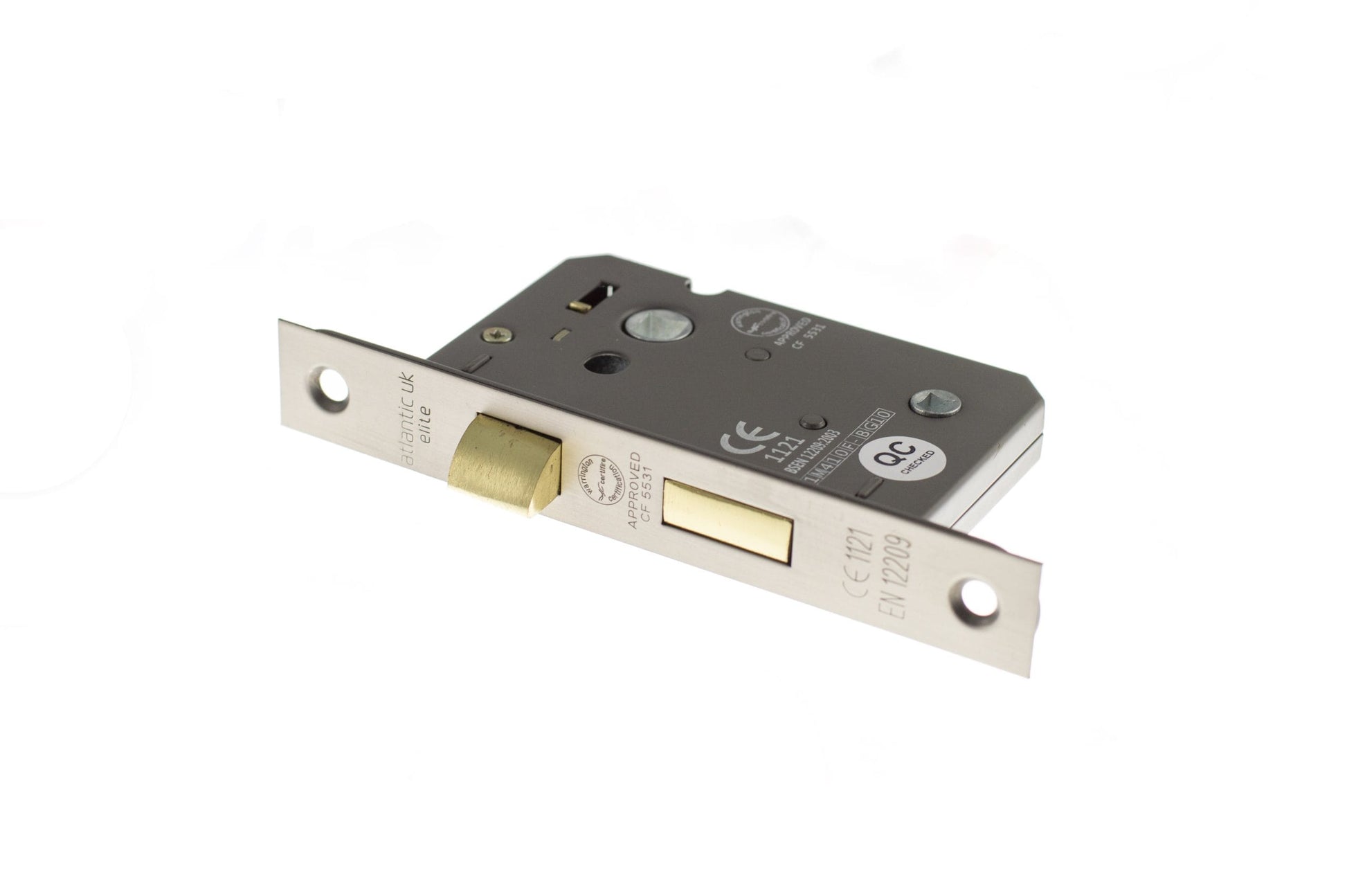 Gun Metal Grey Bathroom Mortice Lock - 2.5 & 3 Inch product image