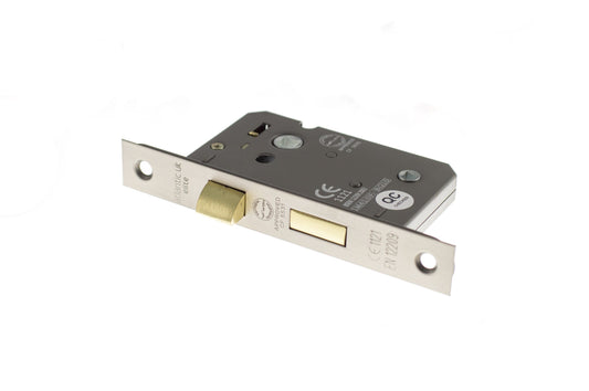 Gun Metal Grey Bathroom Mortice Lock - 2.5 & 3 Inch product image