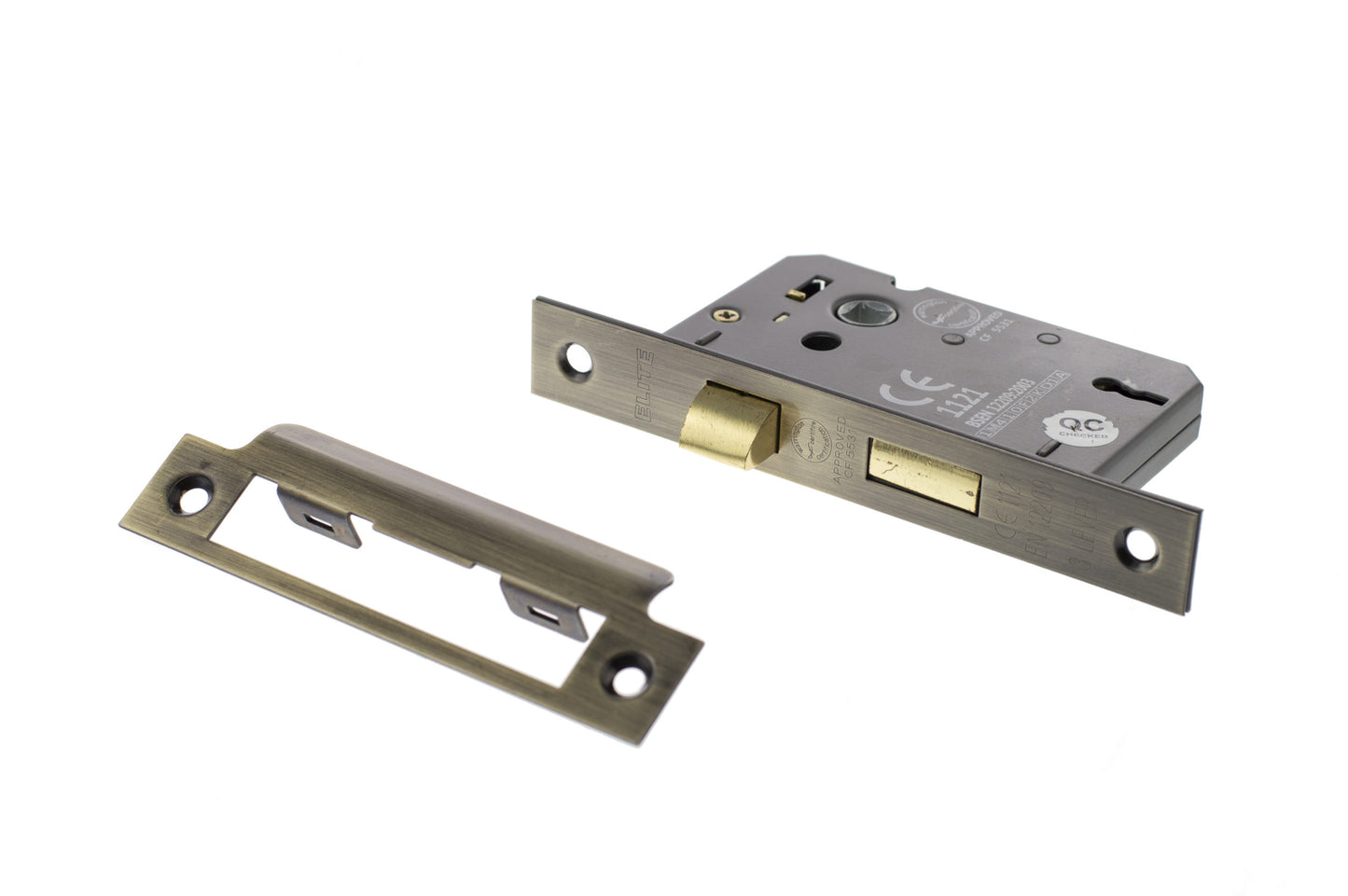 Antique Brass 3 Lever Mortice Sash Lock - 2.5 & 3 Inch product image