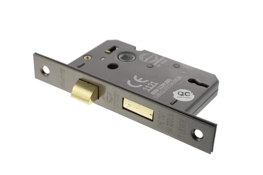 Black Nickel 3 Lever Mortice Sash Lock - 2.5 & 3 Inch product image