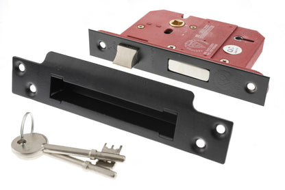 5 Lever Insurance Approved Sash Lock, 2.5 Inch - ALKSASH5LK25 - VARIOUS FINISHES