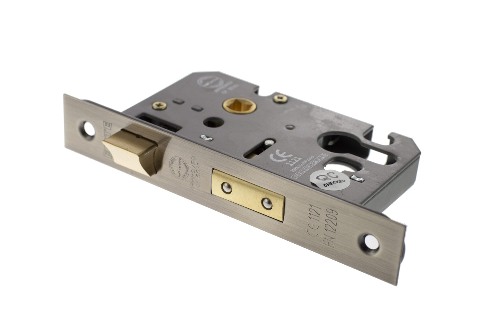 Antique Brass Euro Profile Mortice Sash Lock - 2.5 & 3 Inch product image