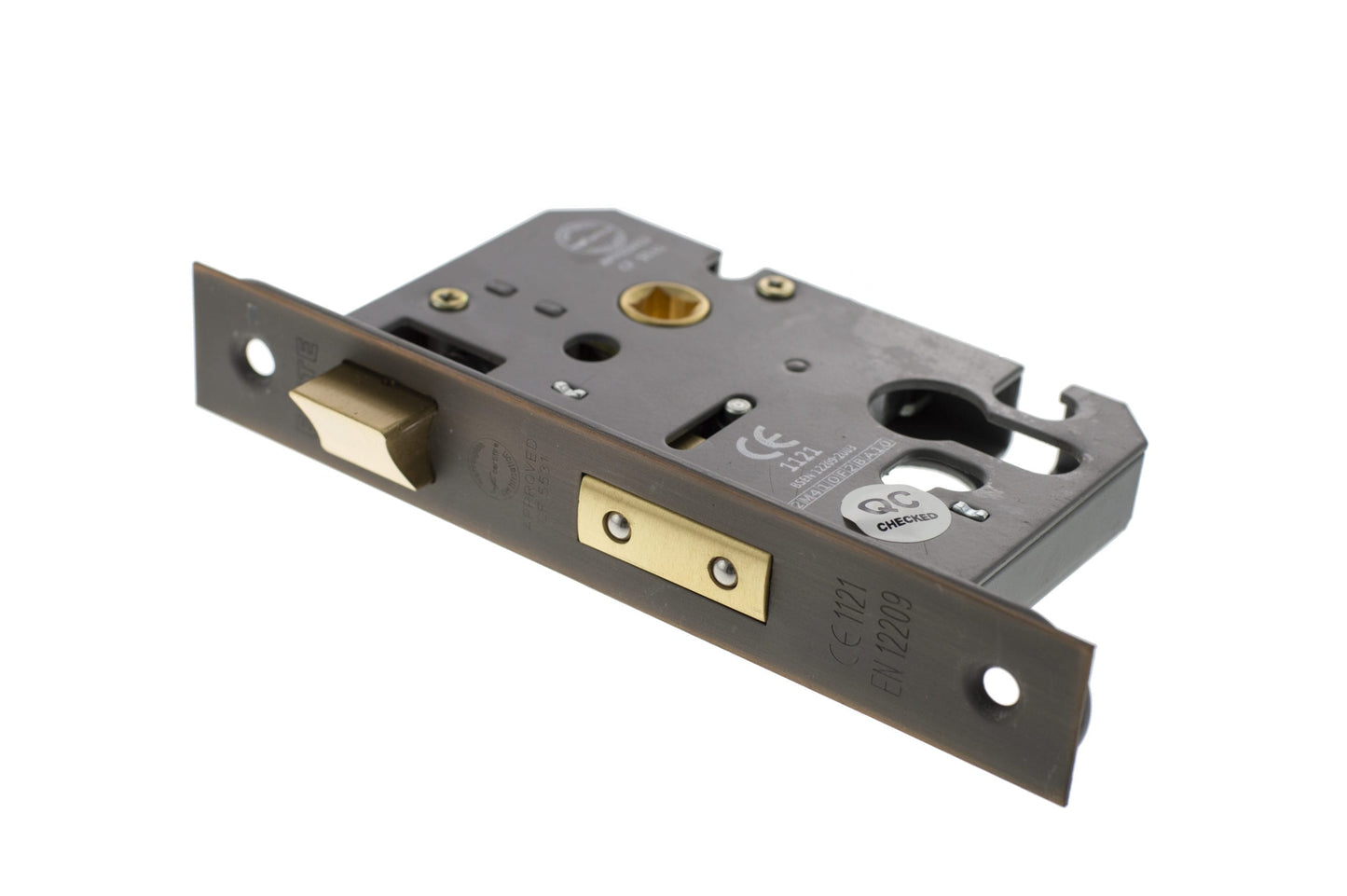 Antique Copper Euro Profile Mortice Sash Lock - 2.5 & 3 Inch product image