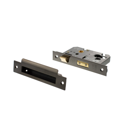 Black Nickel Euro Profile Mortice Sash Lock - 2.5 & 3 Inch product image