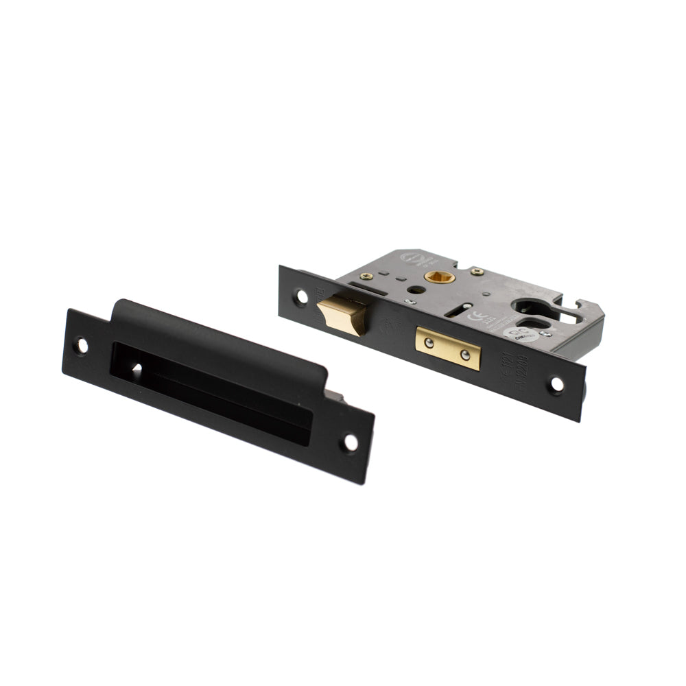Matt Black Euro Profile Mortice Sash Lock - 2.5 & 3 Inch product image
