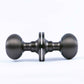 Anthracite Grey 'Reeded Beehive' Mortice Door Knobs