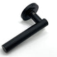 Knurled T-Bar Design Door Handles - Burlington Range - Matt Black