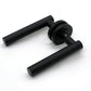 Knurled T-Bar Design Door Handles - Burlington Range - Matt Black