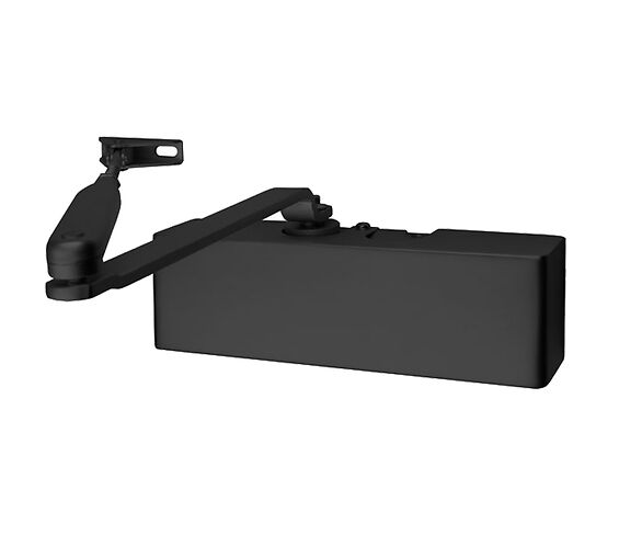 Matt Black Fire Rated Overhead Door Closer - CE1121, BSEN1154