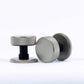 Knurled Mortice Door Knobs - Matt Black Satin Nickel Dual Finish - Spira Brass - Connaught