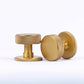 Knurled Mortice Door Knobs - Satin Brass, Connaught - Spira Brass