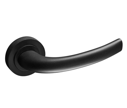 MATTE BLACK D21 LEVER ON ROSE SPRUNG