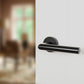 Atlantic UK Matt Black 'Elle' Designer Lever On Round Rose - FMR236MB product image