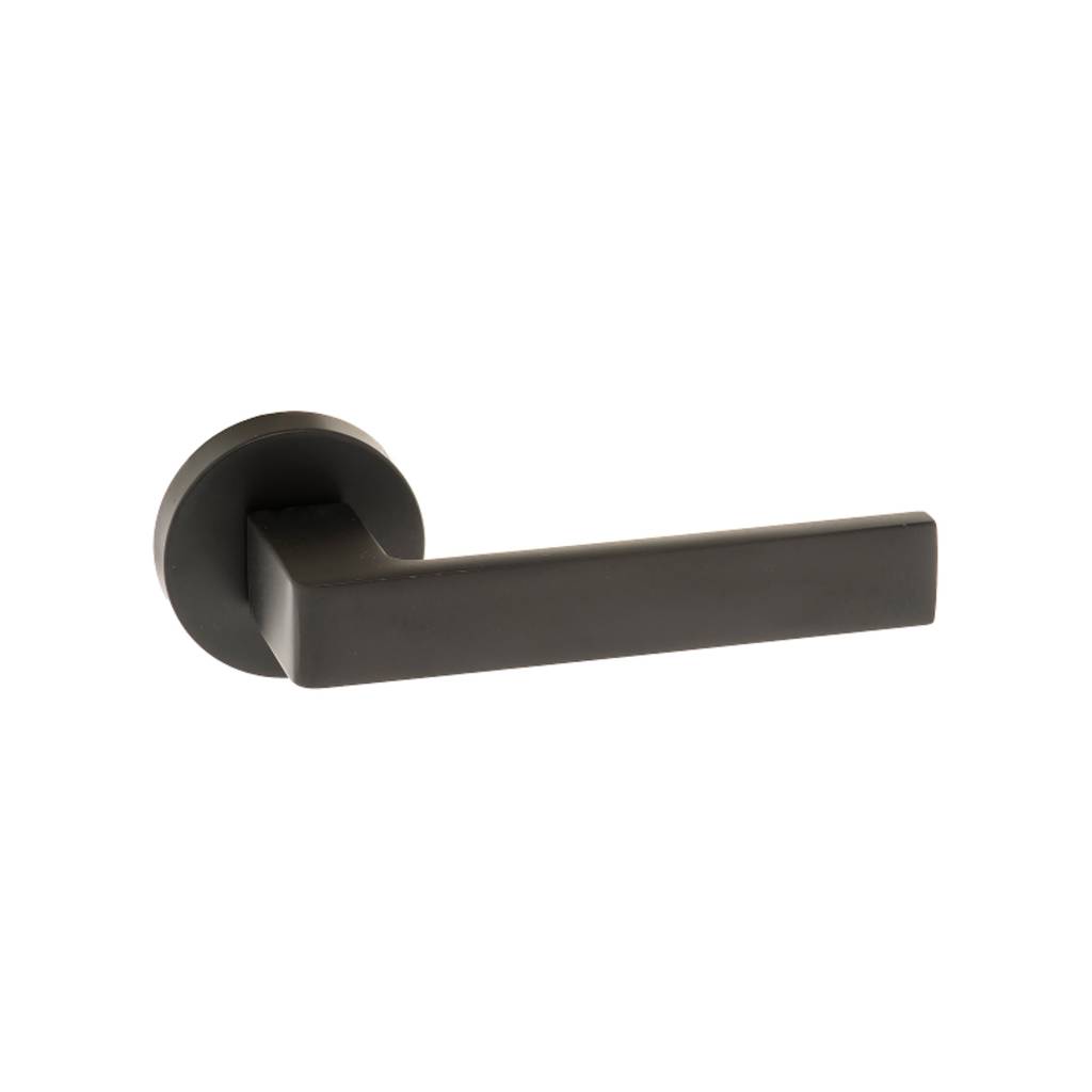 Atlantic UK Forme FMR254MB 'Asti' Matt Black Door Handles on Round Rose product image