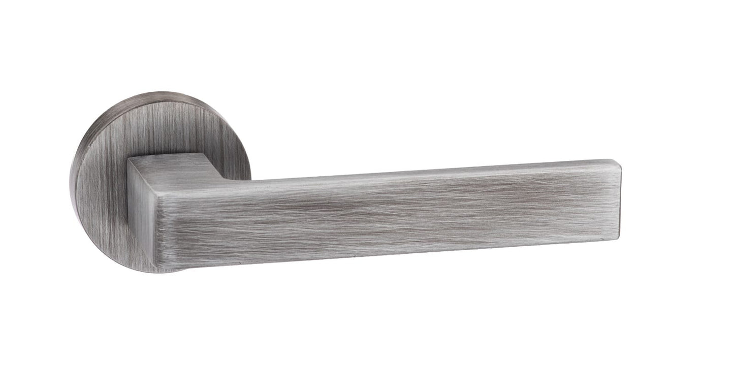 Atlantic UK Urban Graphite Asti Forme Door Handles On Round Minimal Rose - FMR254UG Matt Pewter product image