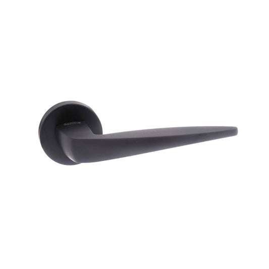 Atlantic UK Forme FMR272MB 'Foglia' Matt Black Door Handles on Round Rose product image